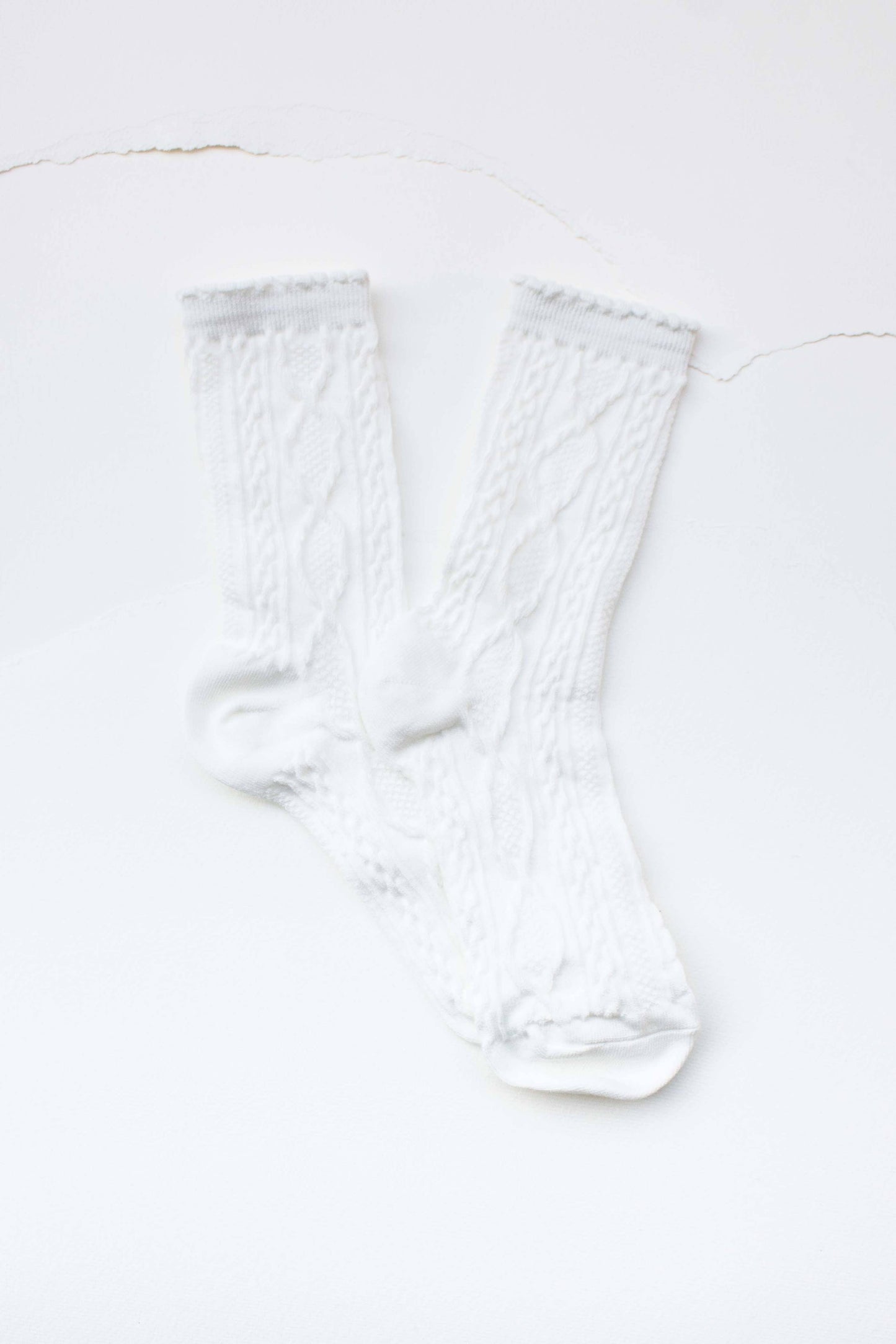 Twist Cotton Crew Socks