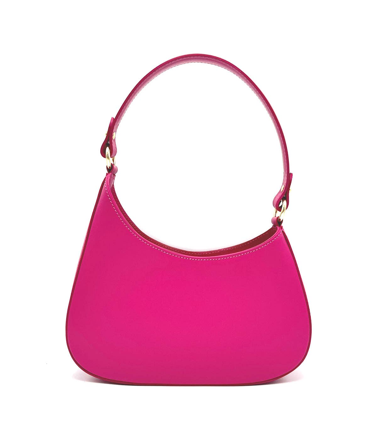 Genuine leather shoulder bag, made in Italy