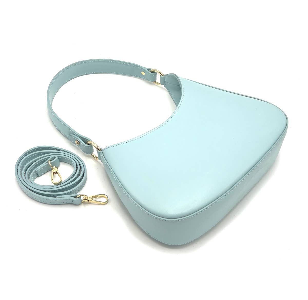 Genuine leather shoulder bag, made in Italy