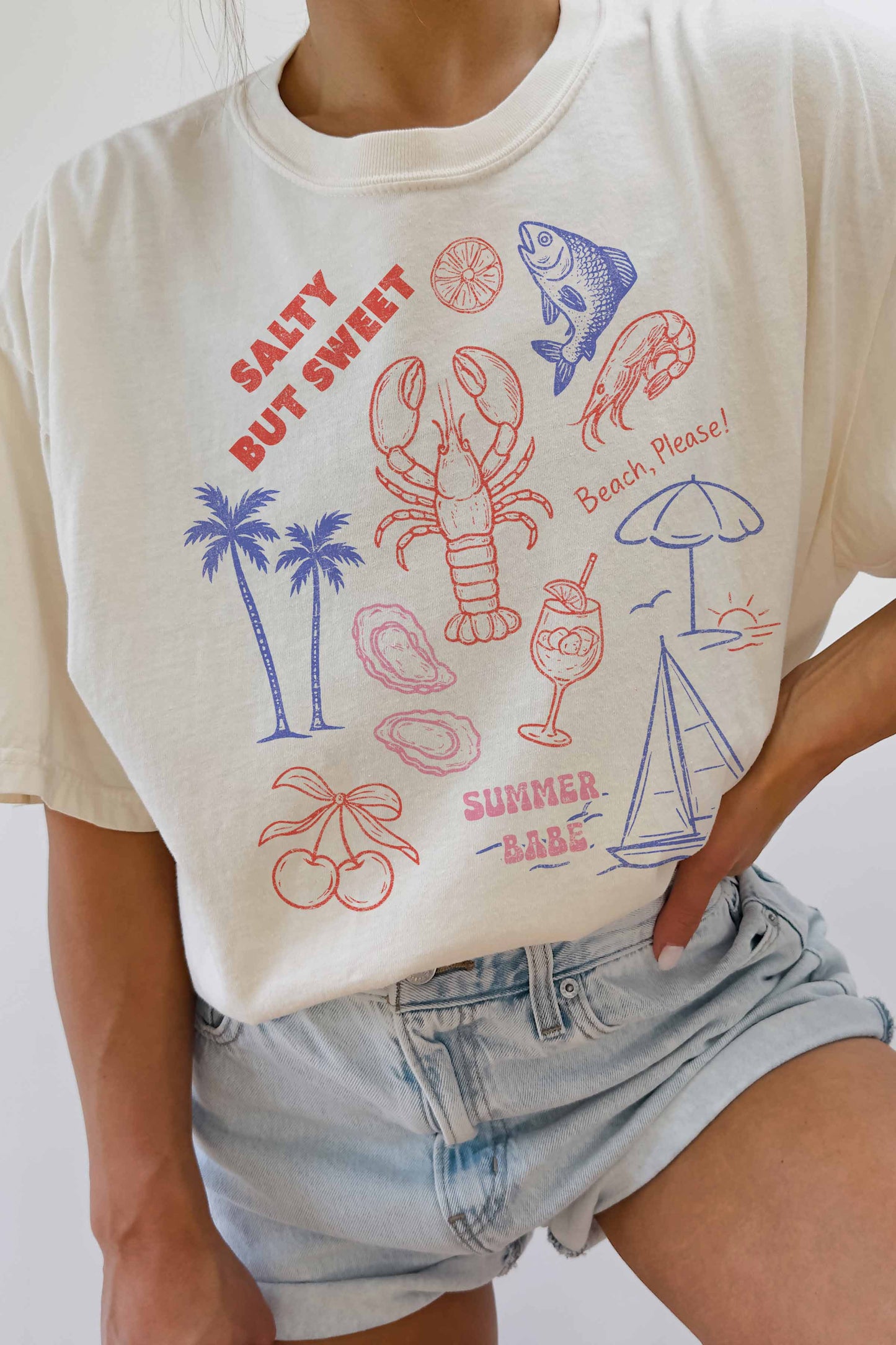 SALTY BUT SWEET OVERSIZED TEE