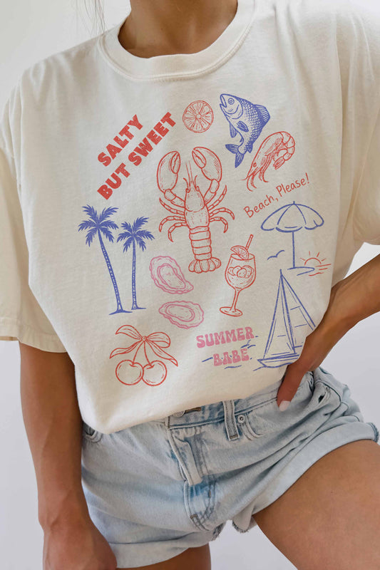 SALTY BUT SWEET OVERSIZED TEE