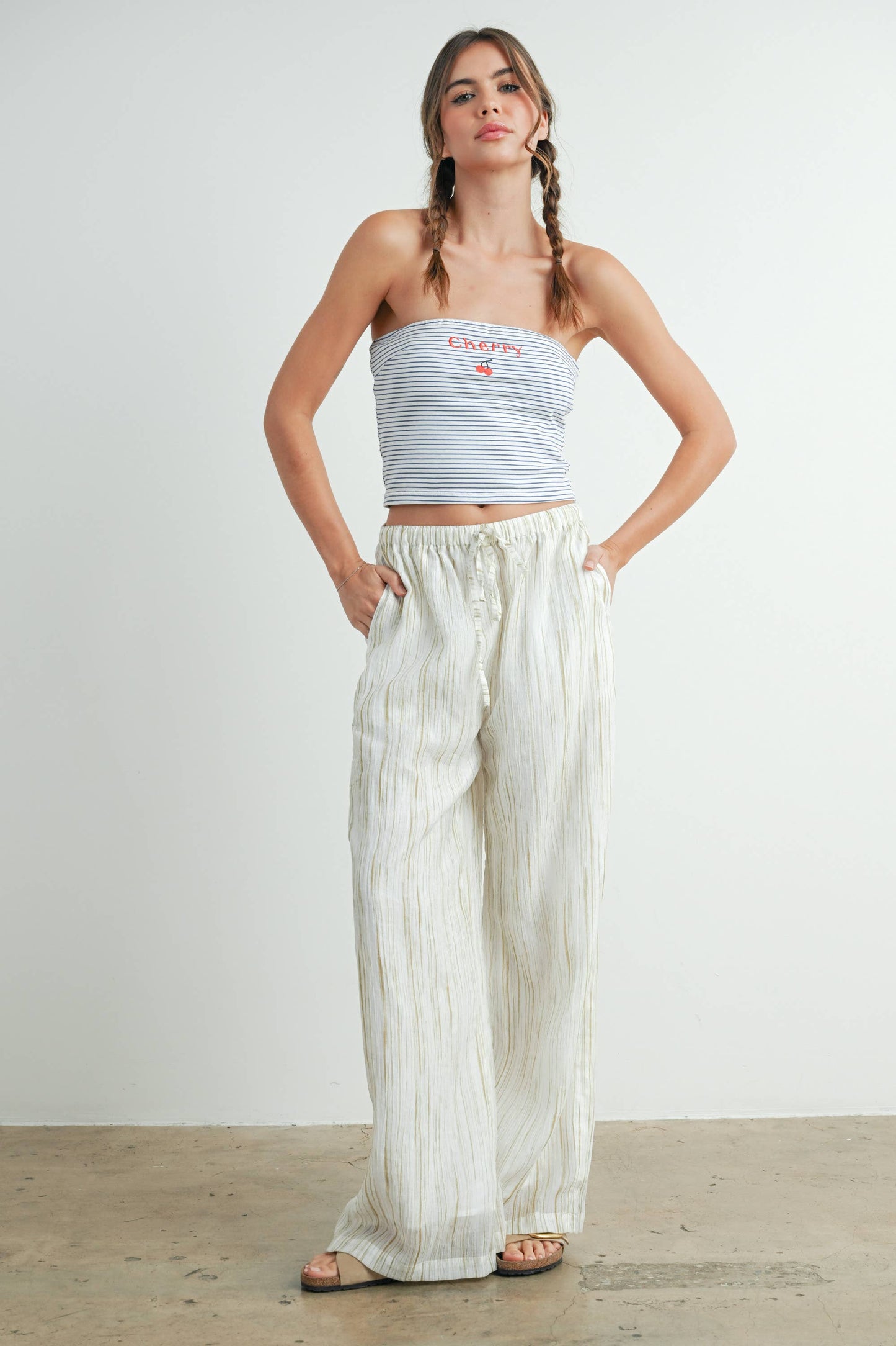 Trendy Wide Leg Pants - BMP7663