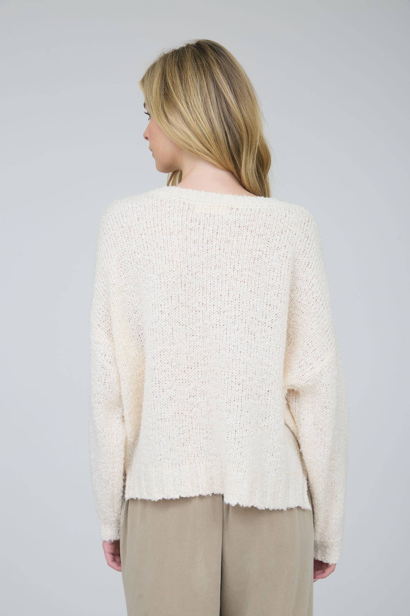 TEXAS CHUNKY KNIT LONG SLEEVE PULLOVER SWEATER