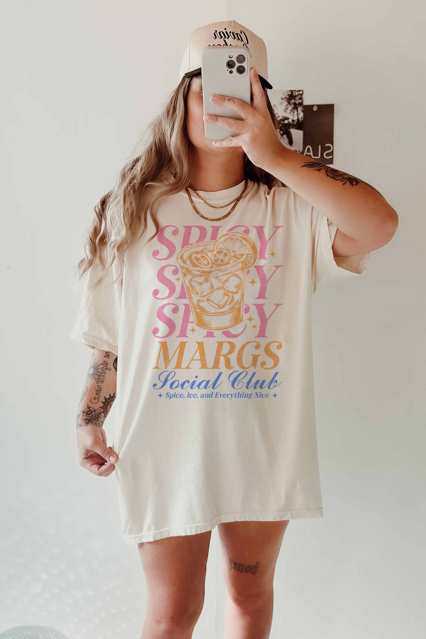 SPICY MARGS SOCIAL CLUB OVERSIZED TEE