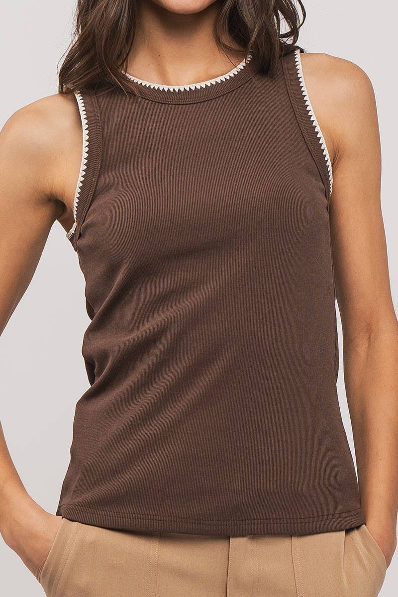 SYDNEY STRUCTURE KNIT TANK TOP