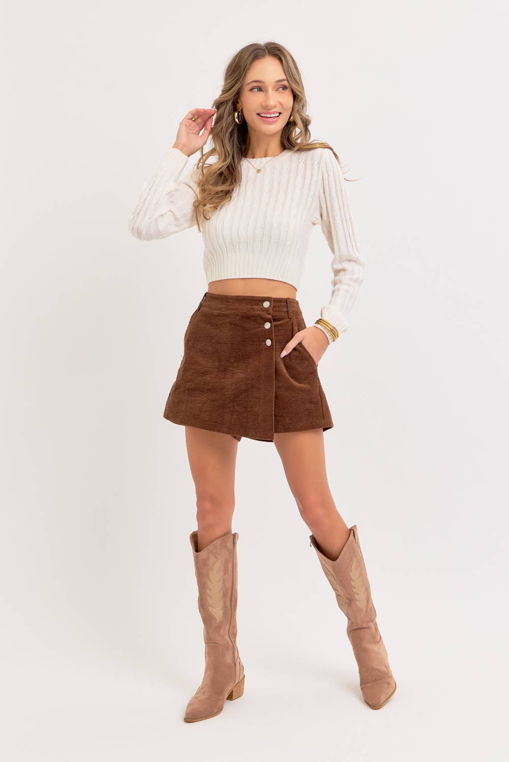 CORDUROY SKORT