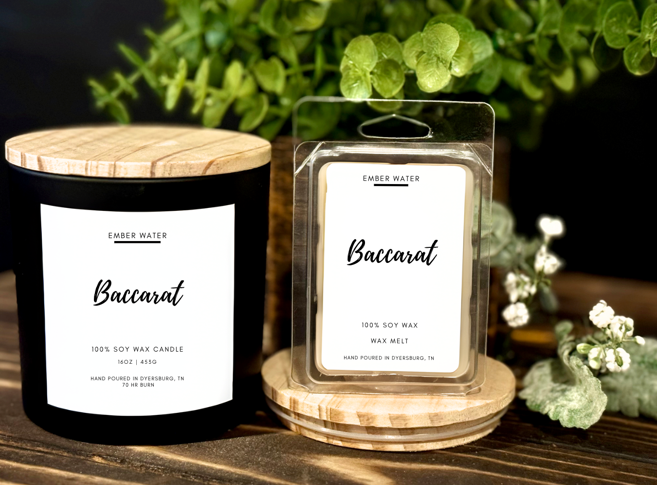 Baccarat 16 oz 100% Soy Candle  