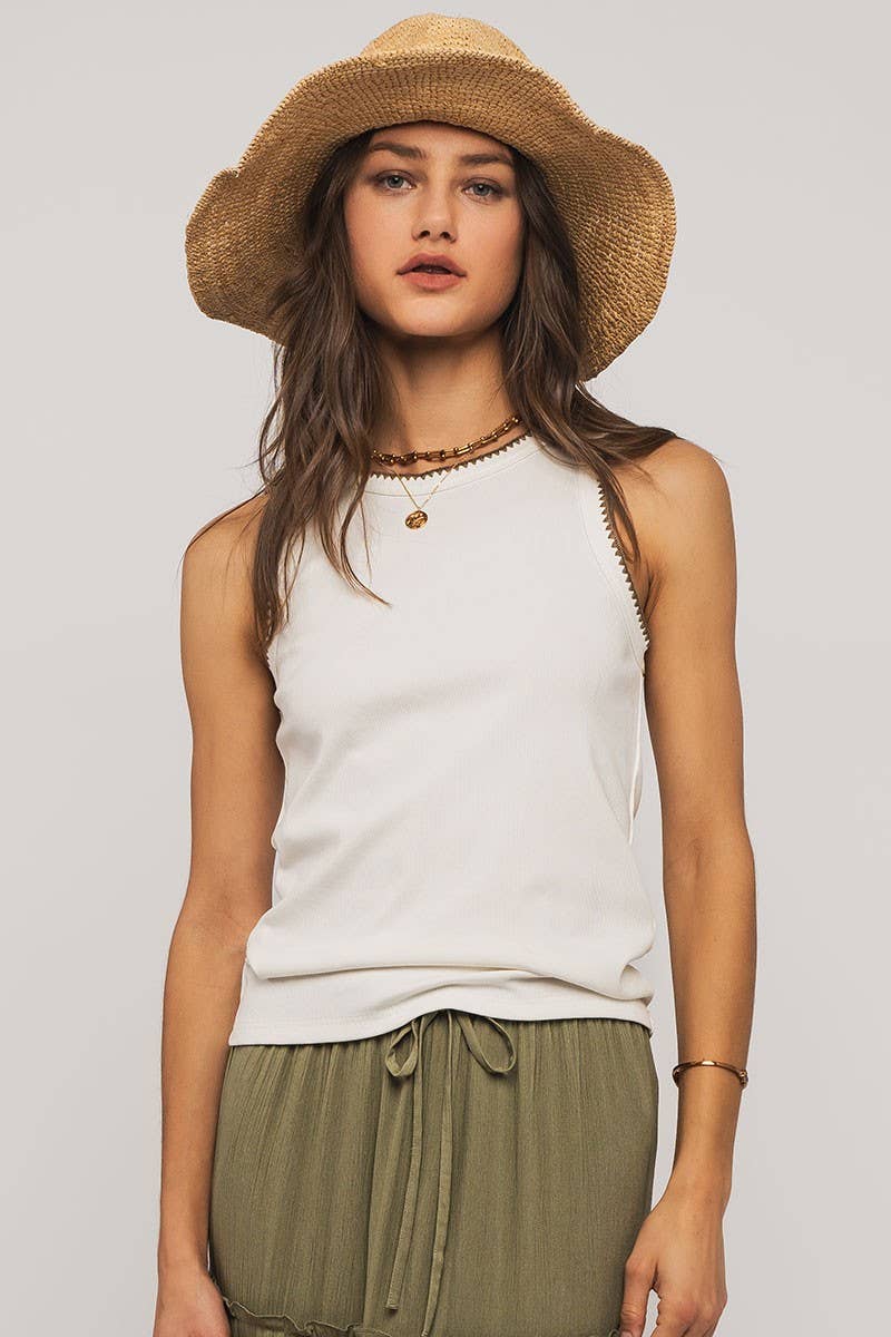 SYDNEY STRUCTURE KNIT TANK TOP