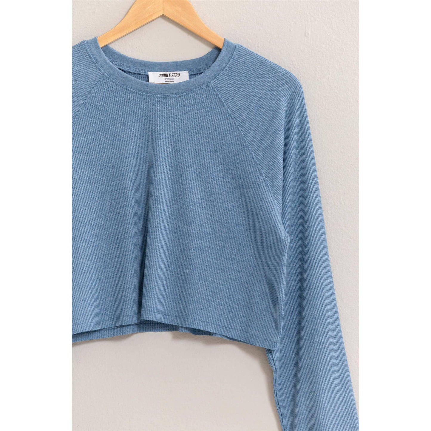 Raglan-Sleeve Crop Top