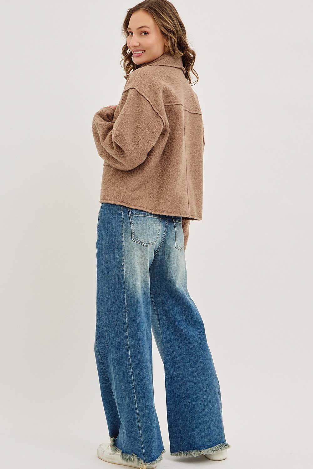 TEXTURED BOMBER JACKET/OUTERWEAR