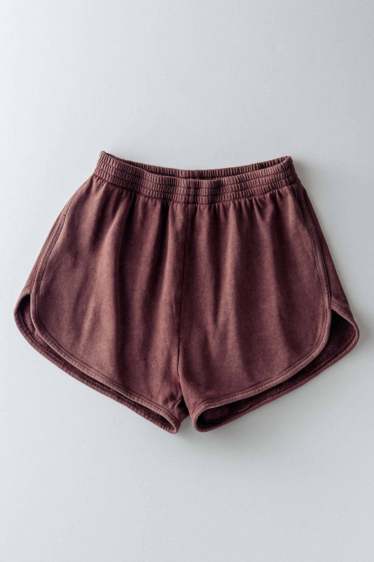 French Terry High Rise Lounge Shorts
