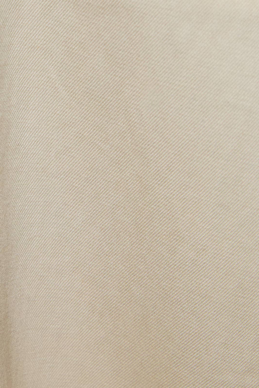 LOW-RISE FRONT PLEATED AND TIE DETAILED PANTS