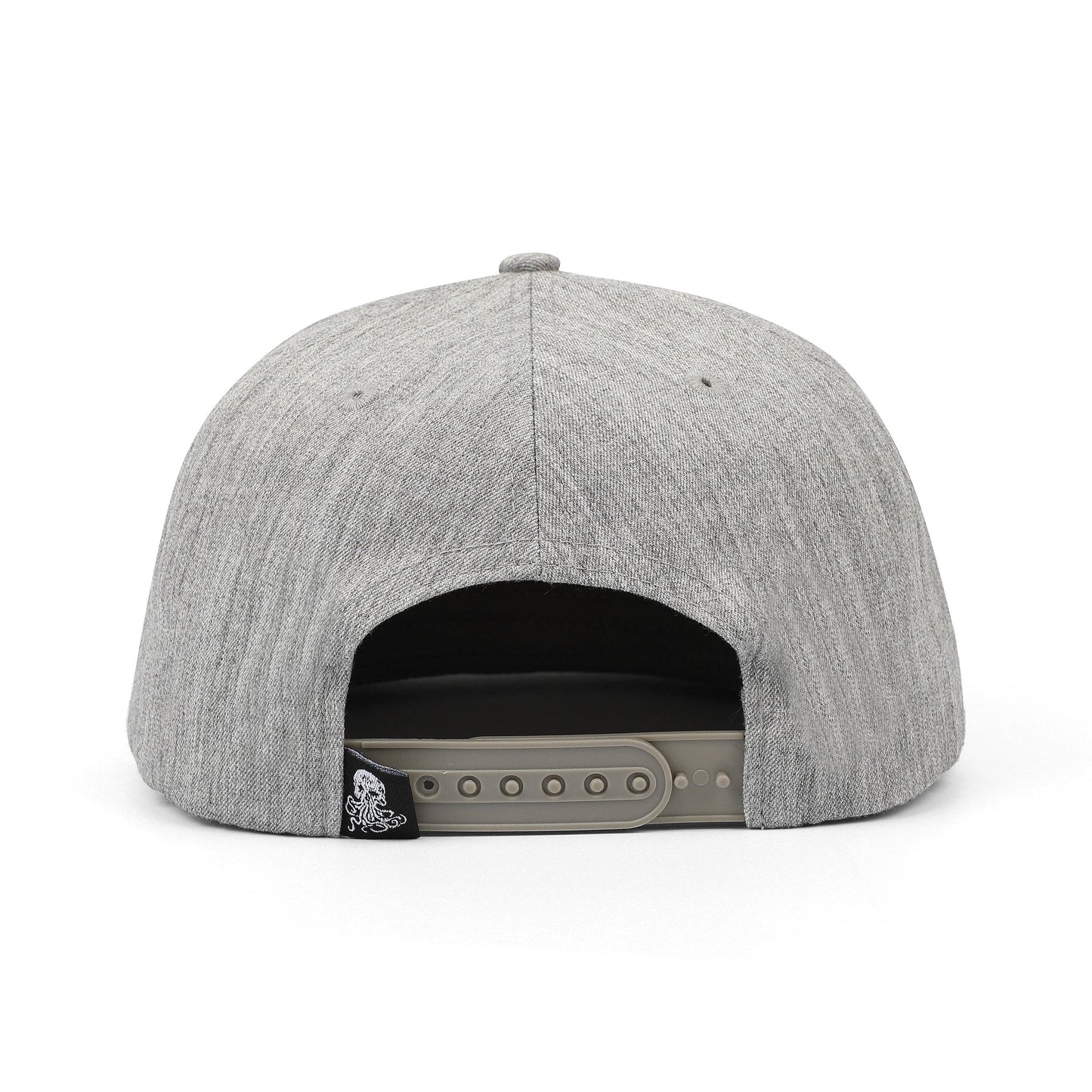 Gray Marlin Woven Cotton Snapback Hat