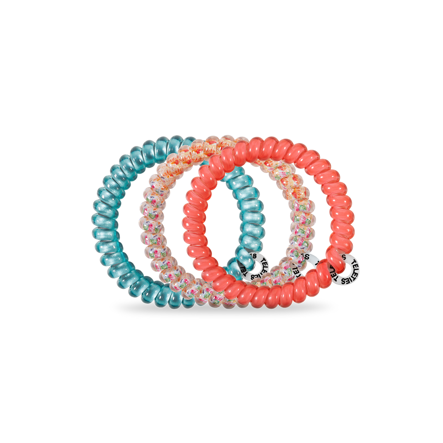 Spiral Hair Coils | Small | Coral Craze Hair Ties