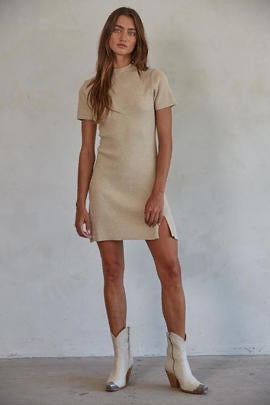 Marlowe Mini Dress Beige