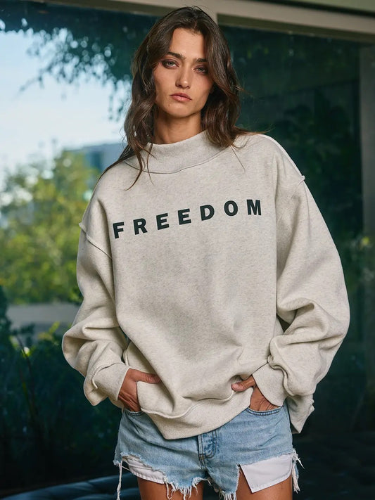 FREEDOM 'freedom/Legacy' Print Reversible Sweatshirt