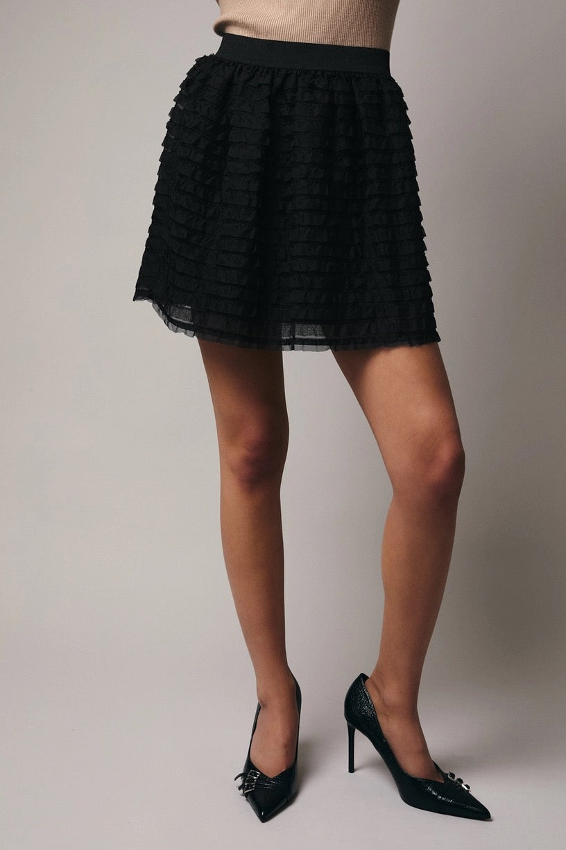 Frilled Detail Mini Skirt