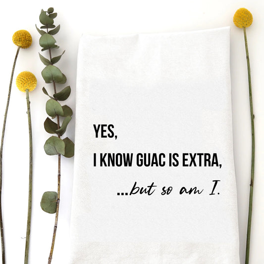 Yes Guac Tea Towel