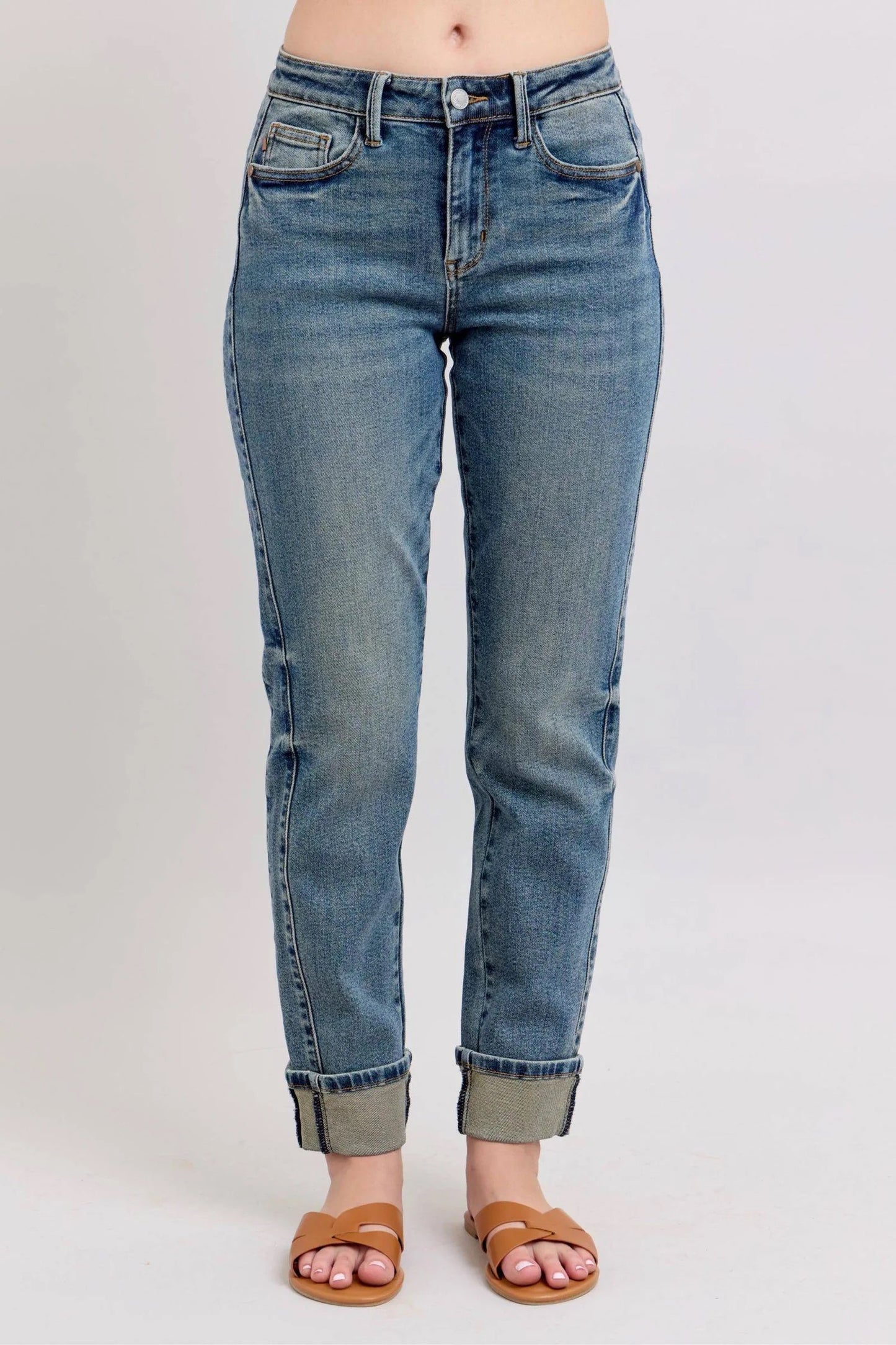Judy Blue MR Vintage Wash Double Cuff