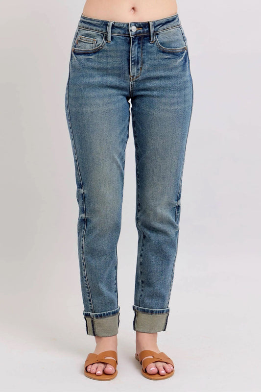 Judy Blue MR Vintage Wash Double Cuff