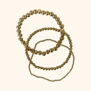 Waterproof Gold Ball Bracelets- Large