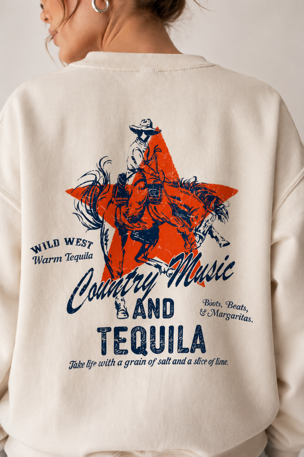 Country Music and Tequila Sand Sweatshirt