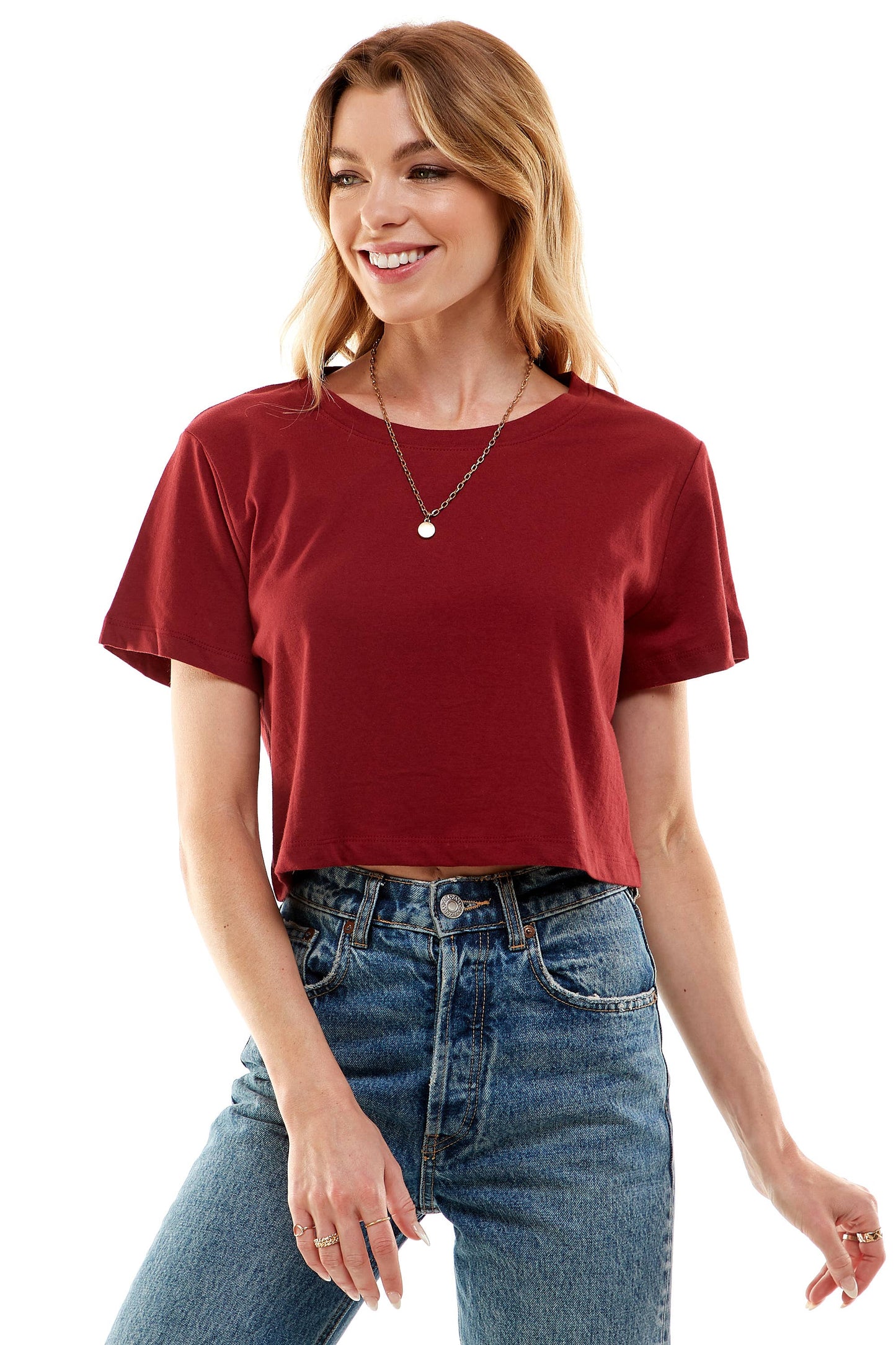 Premium cotton boxy crop tops