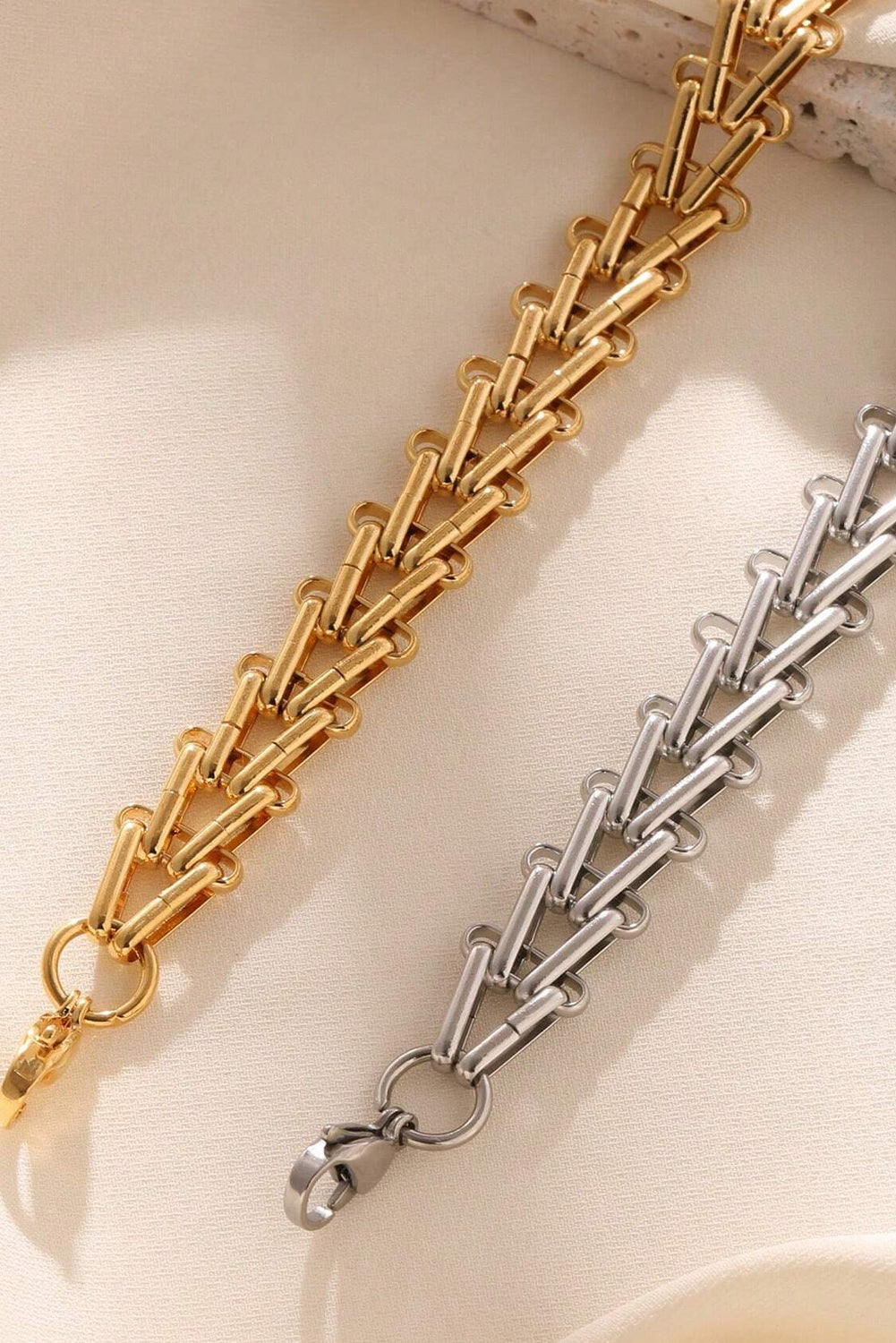 Gold Link Chain Minimalist Bracelet