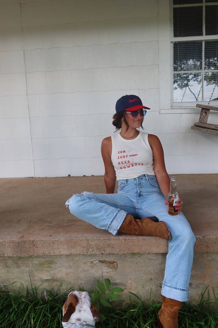 Sun, Surf, Cowboys Tank