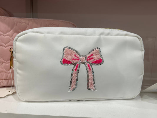 Sparkle Pink Bow Nylon