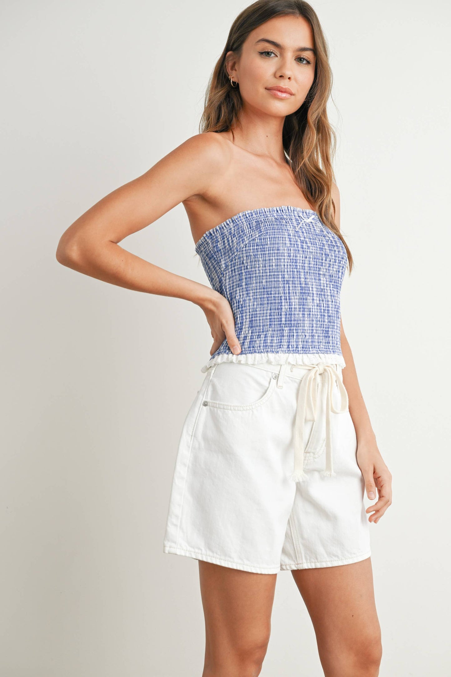 Ruffled Tube Top -
