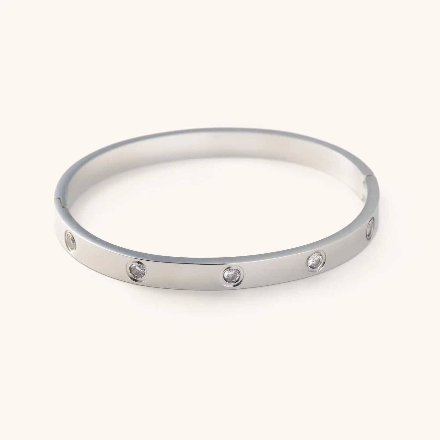 Corinne Silver Bangle