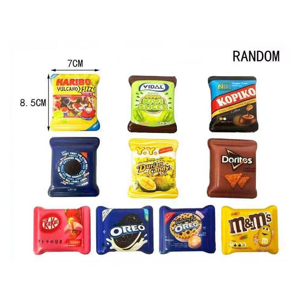 12PCS - Mini Snack Package Squeeze Squishy Stress Relief Toy Set