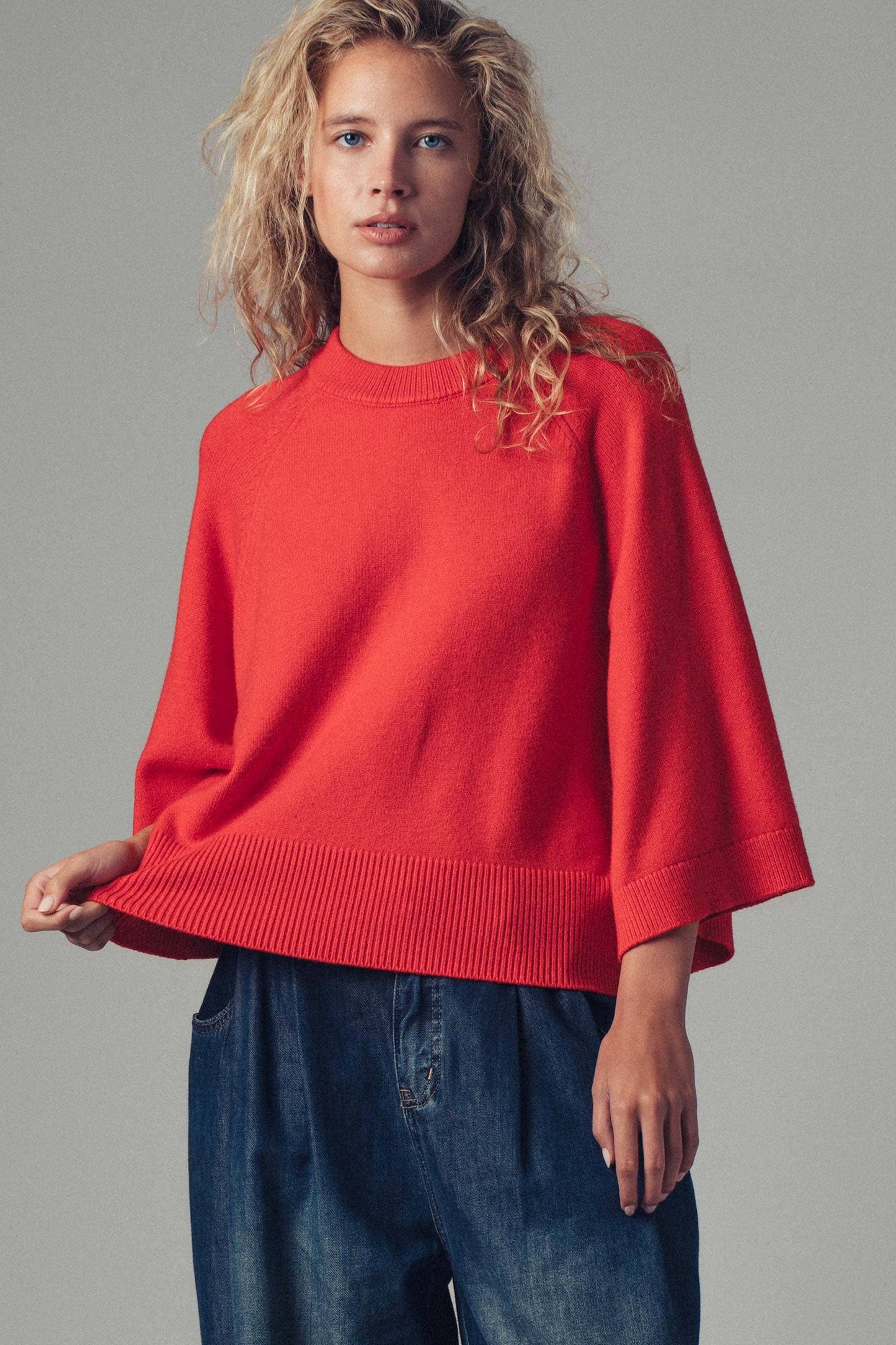 Batwing Sleeve Sweater Top