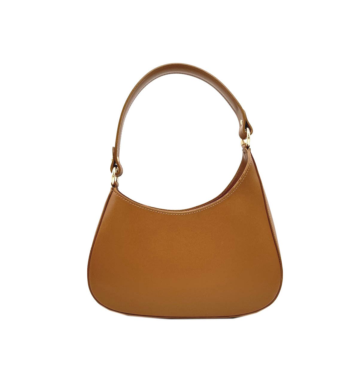 Genuine leather shoulder bag, made in Italy