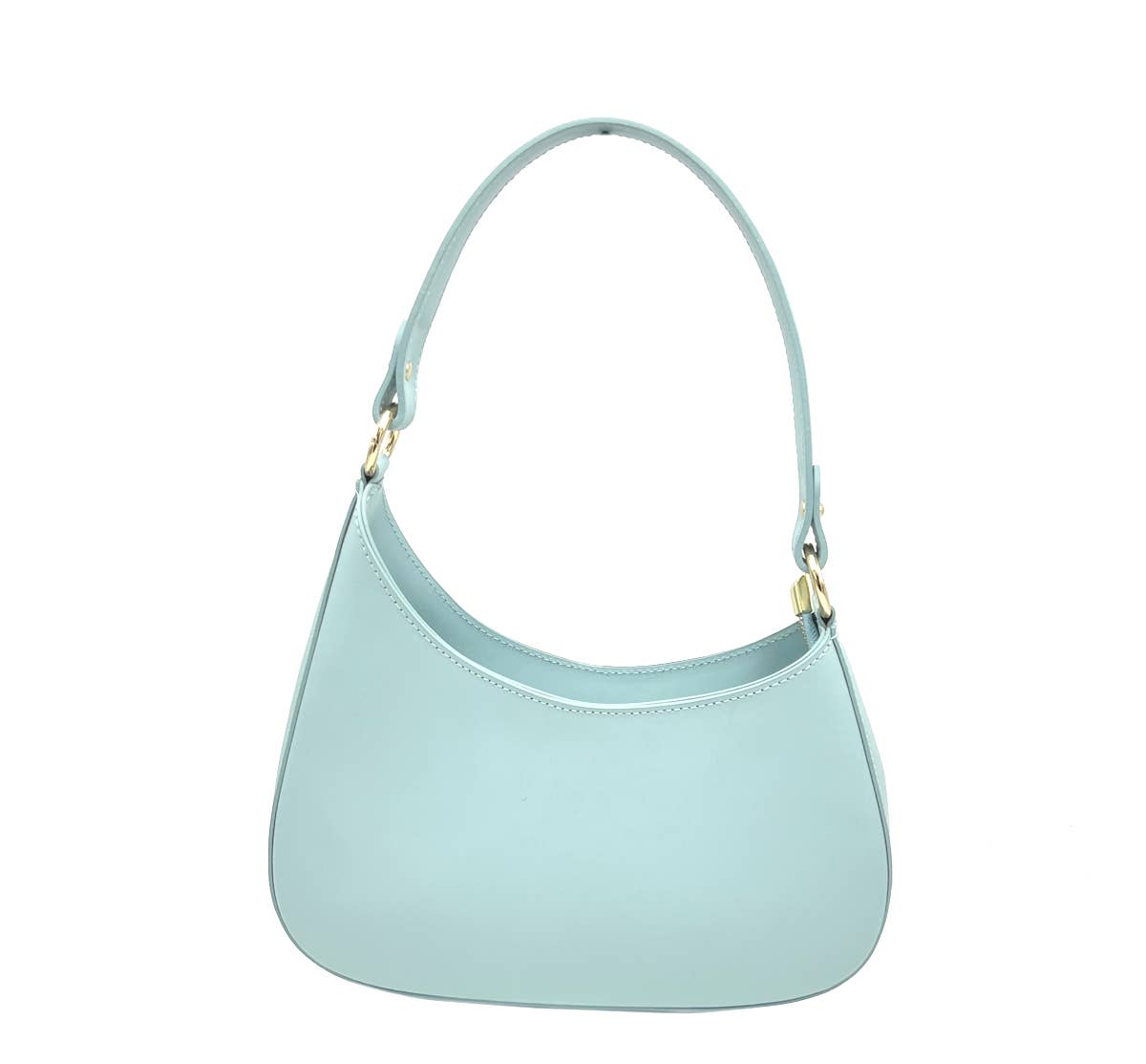 Genuine leather shoulder bag, made in Italy