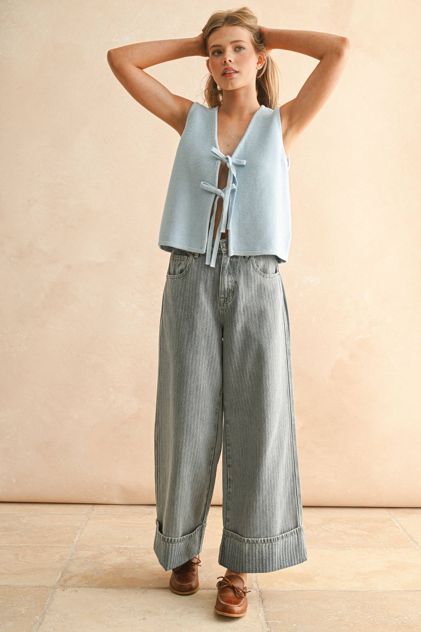 TEXTURED DFFEC DENIM PANTS