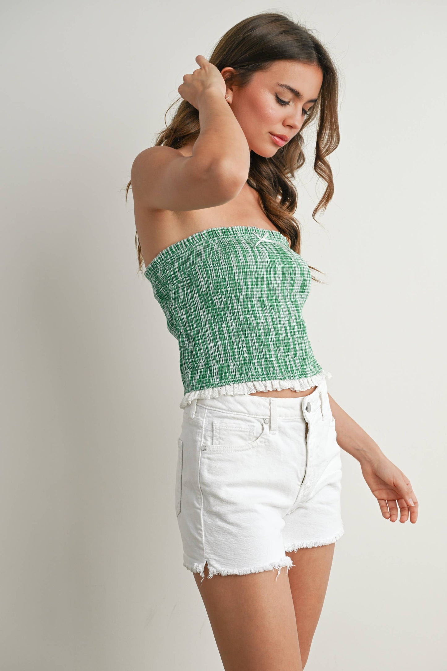 Ruffled Tube Top -