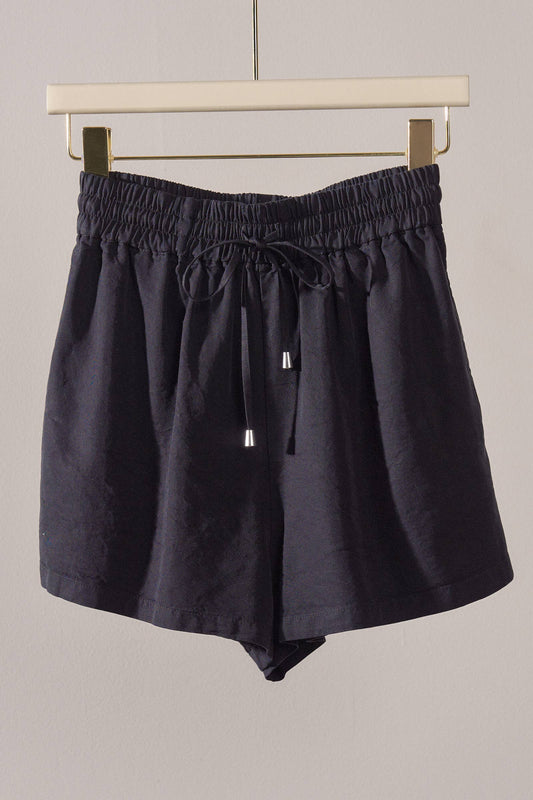 Everyday Chambray Drawstring Shorts