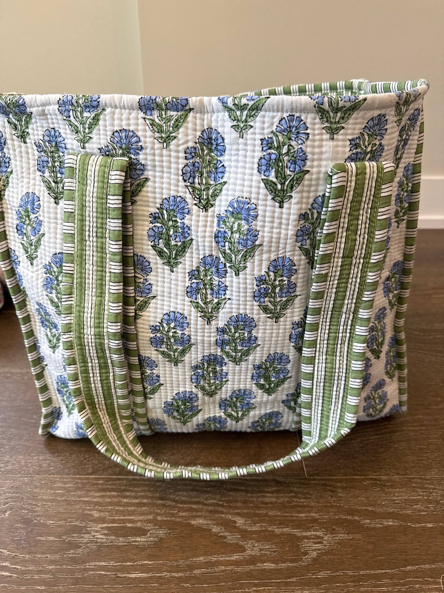 Block Print Quilted Totes