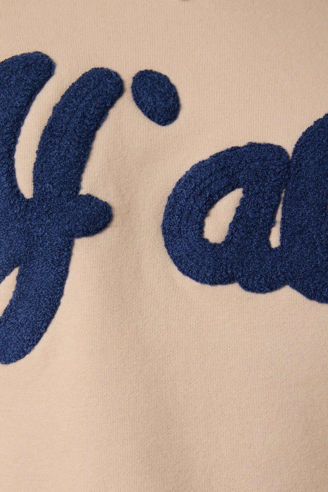 CREW NECK "Y'ALL" FLOCKED SWEATSHIRT