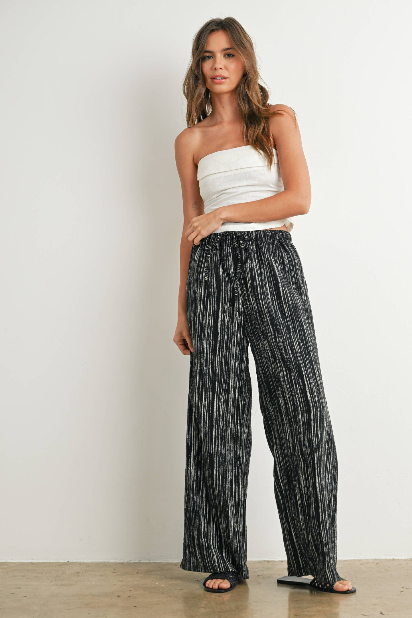 Trendy Wide Leg Pants - BMP7663