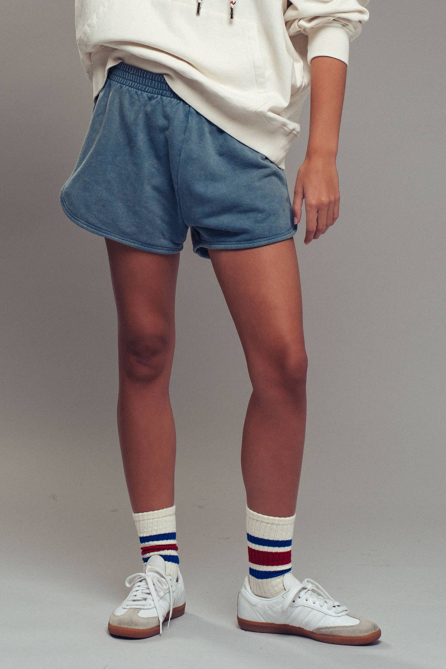 French Terry High Rise Lounge Shorts