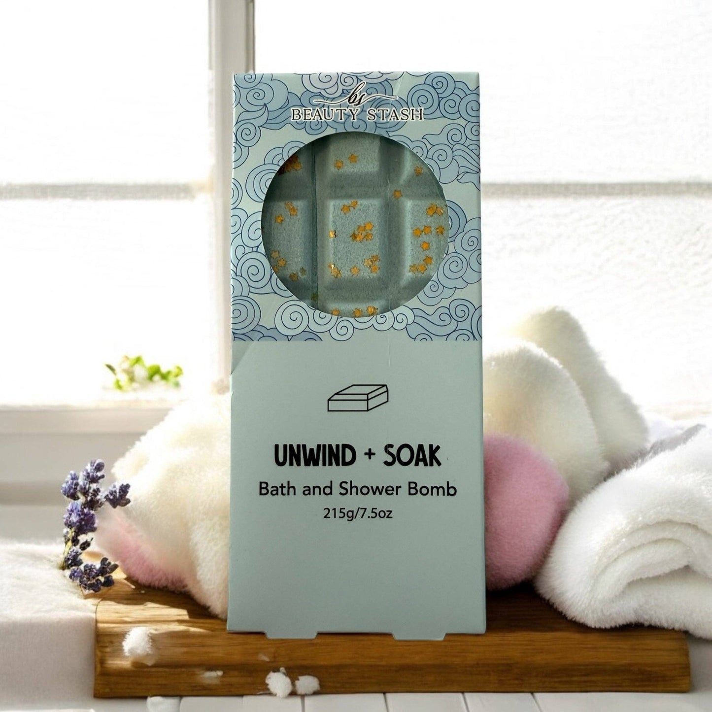 Bath Bomb Bar – 7.5oz Relaxing Aromatherapy Bath Bricks