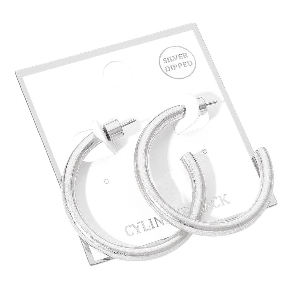 Gold Dipped Bold Open Hoop Earrings
