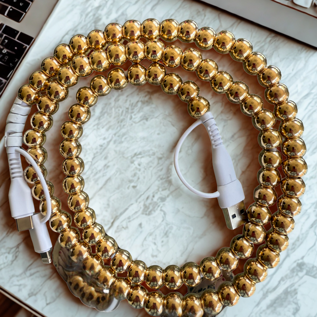 Glamour Beaded Charging Cable