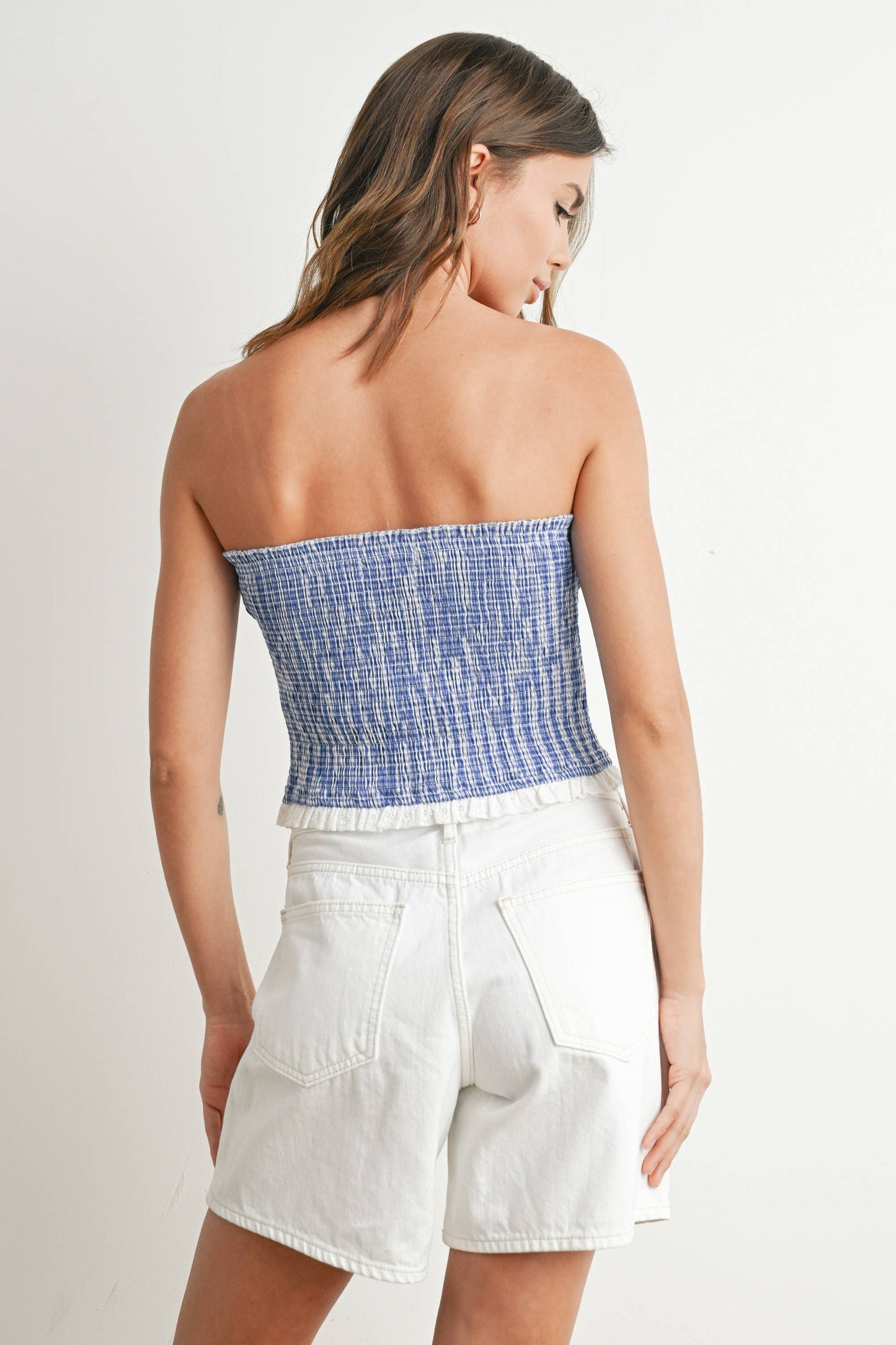 Ruffled Tube Top -