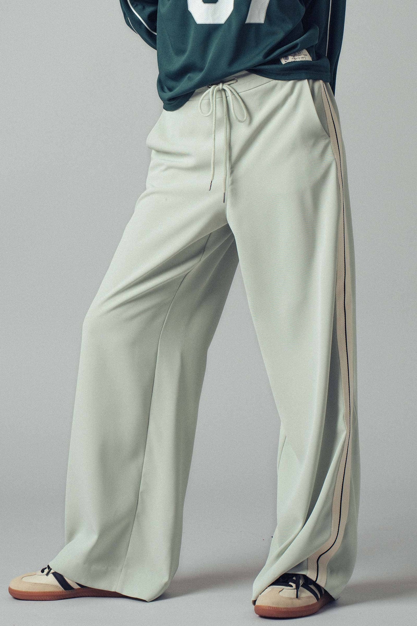 Side Stripe Drawstring Relaxed Statement Lounge Pants