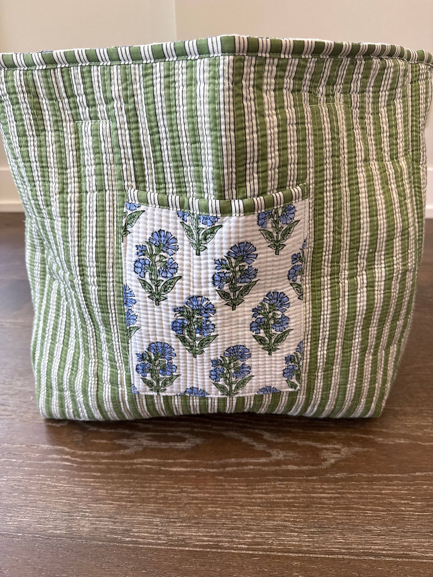 Block Print Quilted Totes