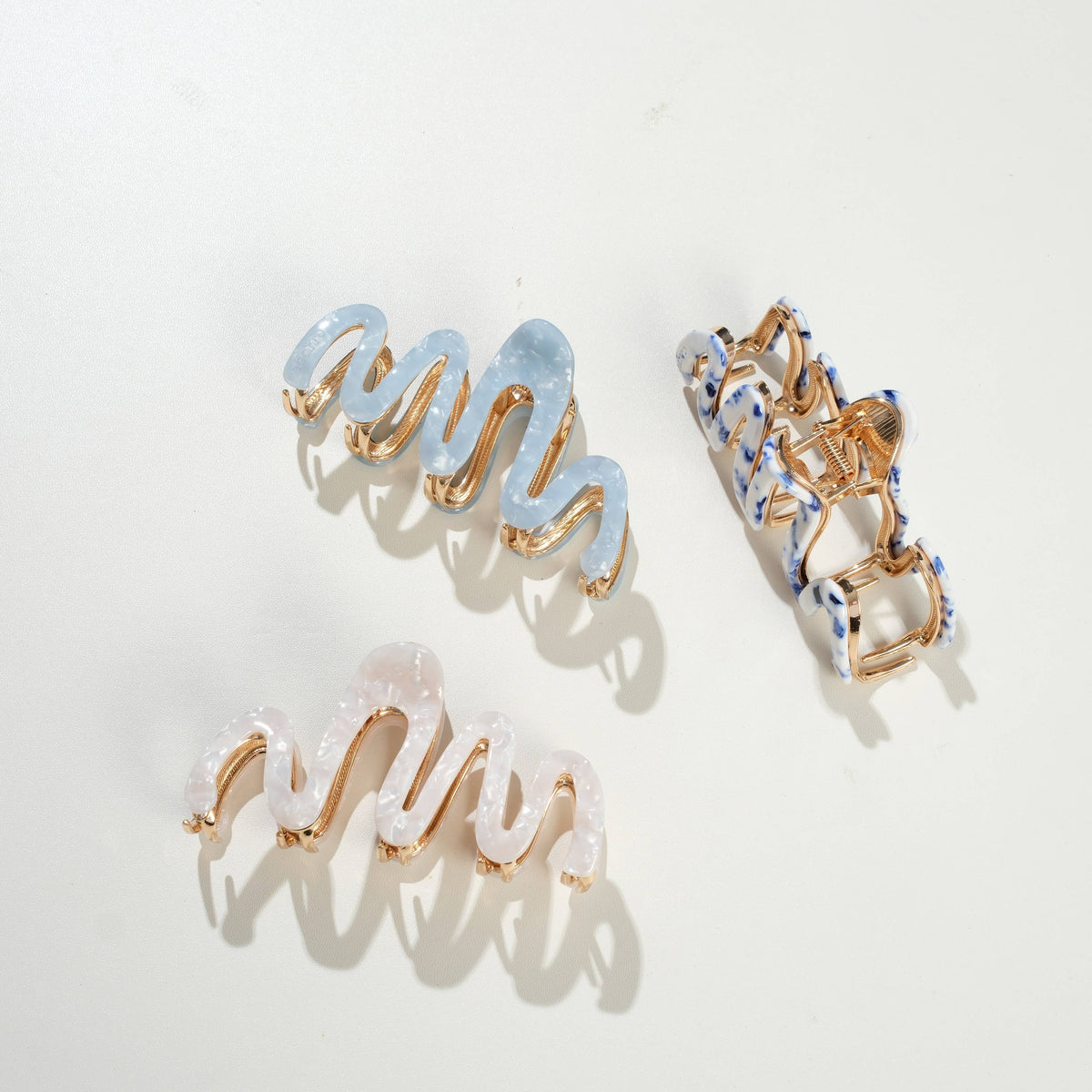 Willow Coastal Metal Squiggle Claw Clip - Large